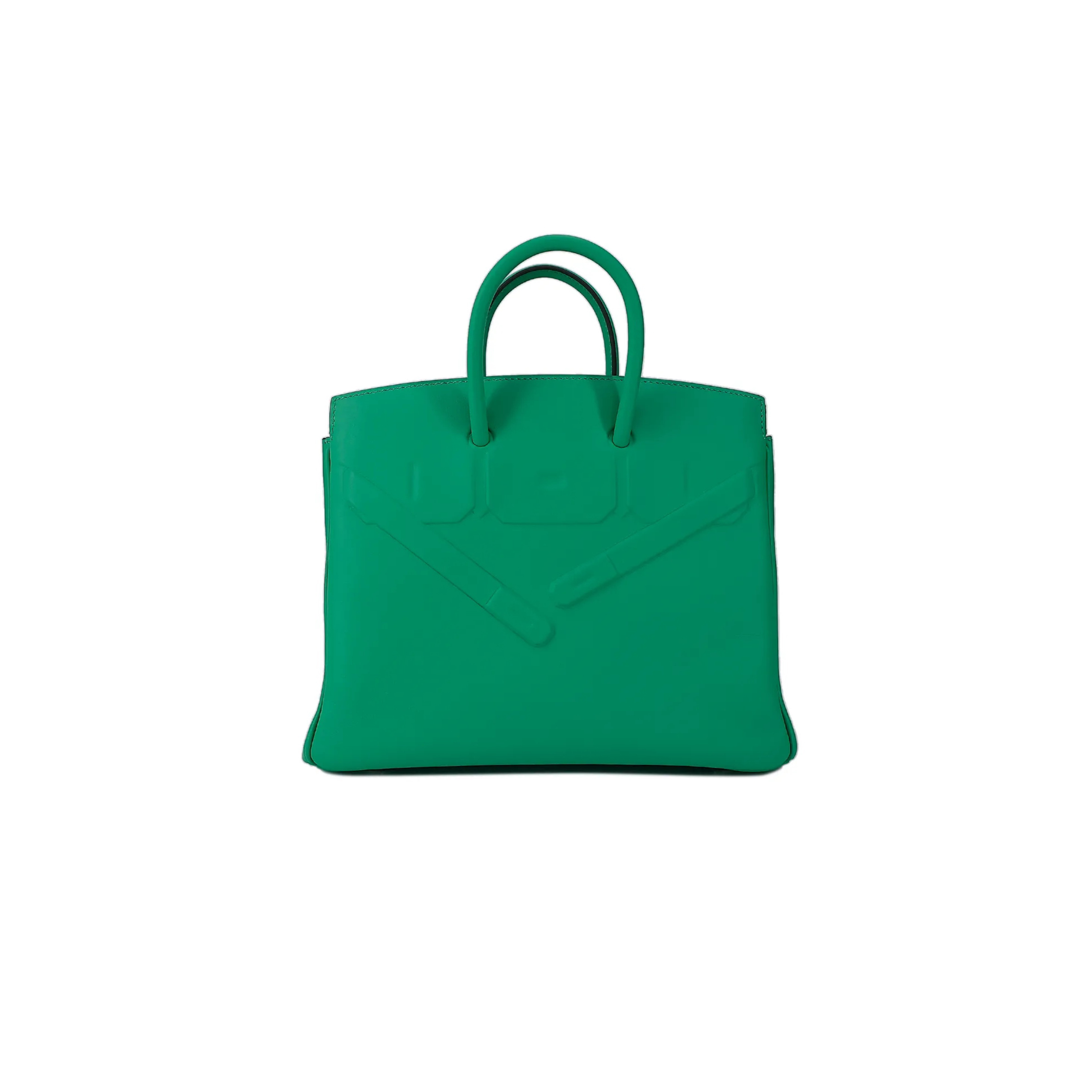 HERMÈS MASTER BIRKIN 25 SHADOW SWIFT LEATHER PHANTOM MINT GREEN BAG H082629CK60 (25*20*13cm)